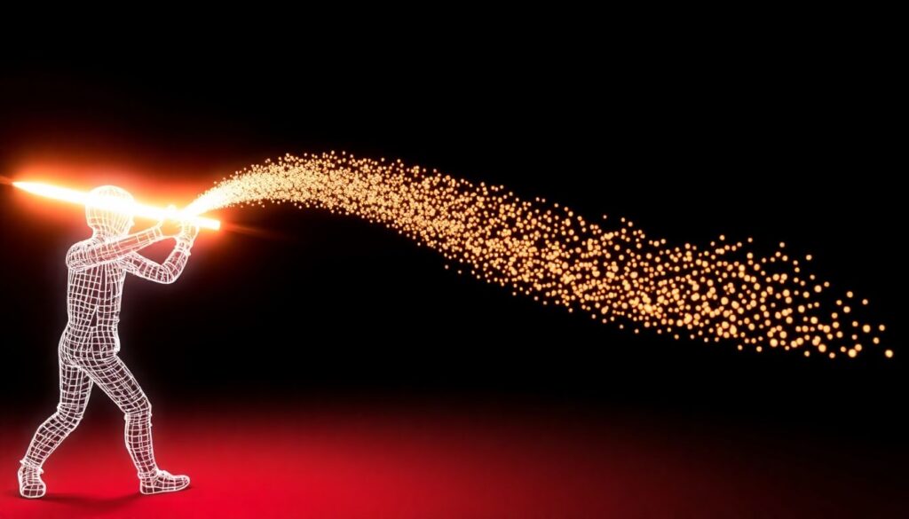 Визуализация атак: как снимаются лучи и траектории удара - иллюстрация