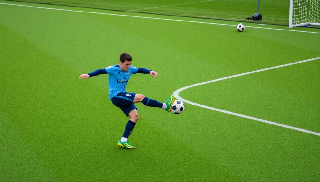 Гол в стиле чирлидерства: невероятные удары с разворота - иллюстрация