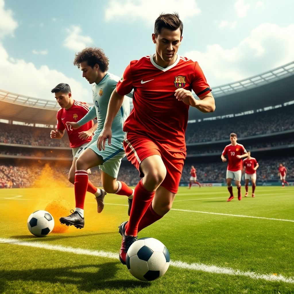 Звезды футбола эпохи X: сравнение стилей и техник ведущих игроков