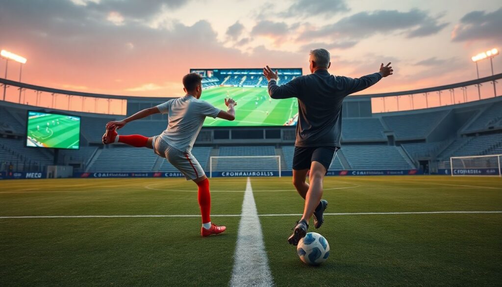 Зрелищные подборы: собирать коллекцию финтов и голов - иллюстрация