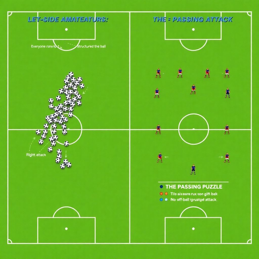 Структура атак в футболе: как разворачивать пазл из точных передач