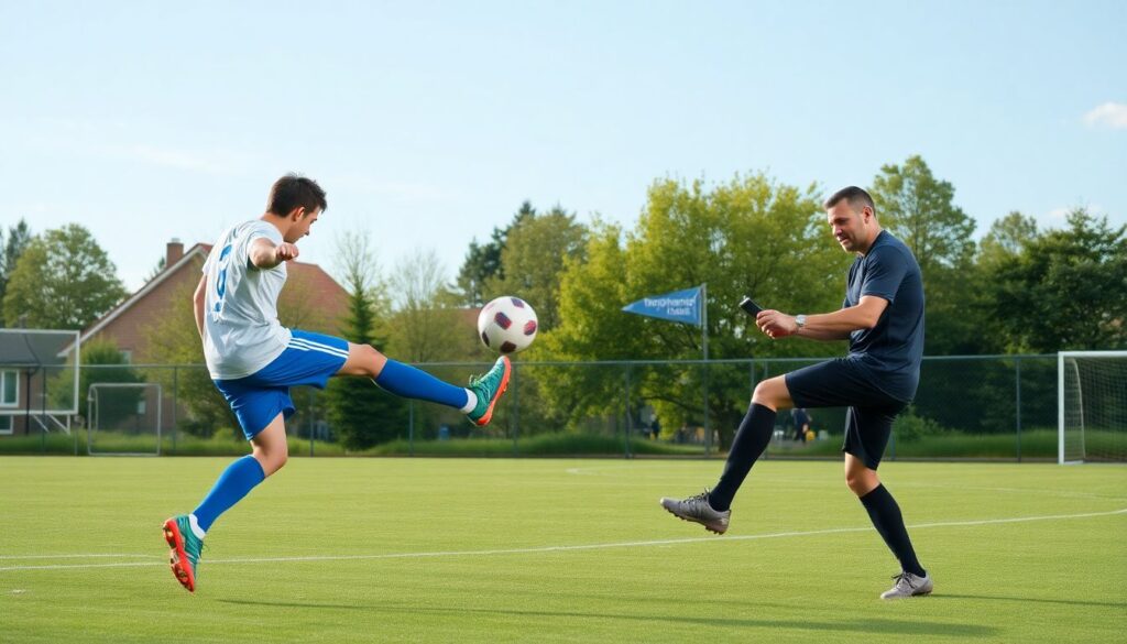 Летучие голы: как добиваться полета мяча и удара - иллюстрация